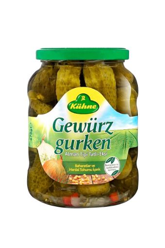 Kuhne 670 Gr Gewurzgurken Tursu Cam Alman. ürün görseli