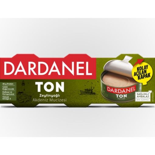 Dardanel Zeytinyağlı Ton Balığı 3 x 75 Gr. ürün görseli