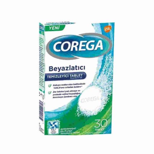 Corega Temizleyici Tablet 30  Lu Beyazlatıcı. ürün görseli