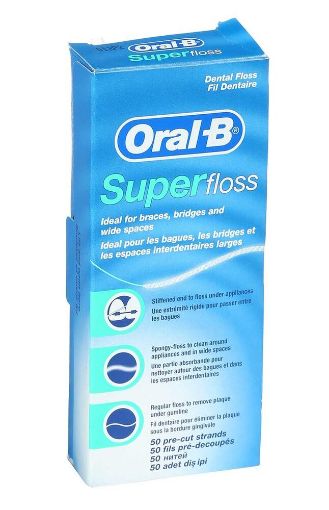 Oral-B Diş İpi Süper Floss 50 Adet. ürün görseli