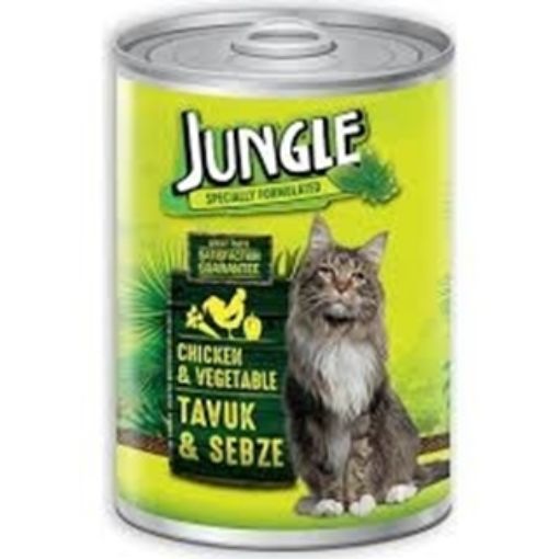 Jungle Tavuklu & Sebzeli Yaş Kedi Maması 415 Gr. ürün görseli