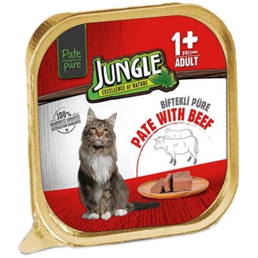 Jungle Biftekli Yaş Kedi Maması 100 Gr. ürün görseli