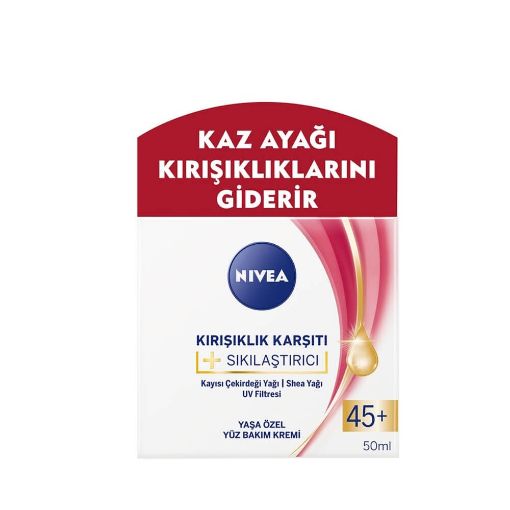 Nivea Yüz Kremi Sıkılaştırıcı Kırışıklık Karşıtı 45+ Yaş 50 ml. ürün görseli