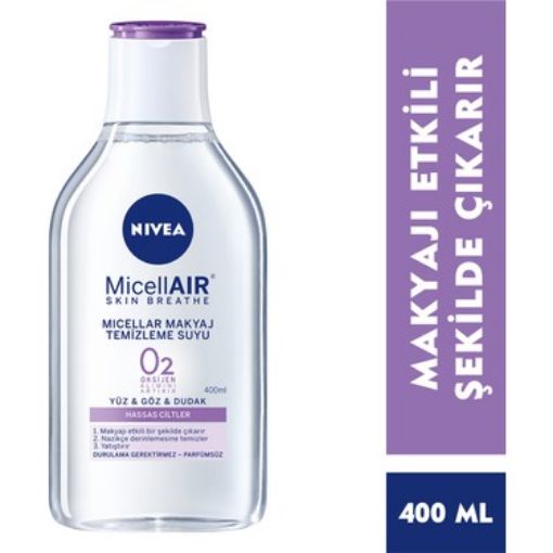 Nivea Micellair Makyaj Temizleme Suyu Hassas Ciltler 400 ml. ürün görseli