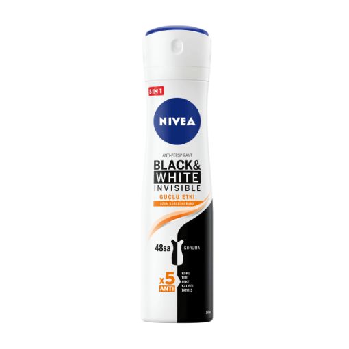 Nivea Black & White Invisible Güçlü Etki Erkek Deodorant 150 ml. ürün görseli