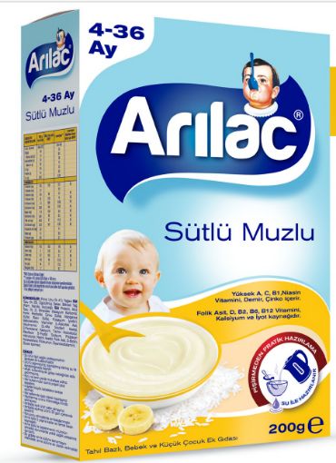 Arılac Sütlü Muzlu 4-36 Ay 200 Gr. ürün görseli