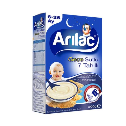 Arılac Gece Sütlü 7 Tahıllı 6-36 Ay 200 Gr. ürün görseli