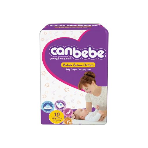 Canbebe Bebek Bakım Ortusu (60X60) 8  Lı . ürün görseli