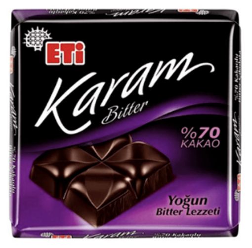 Eti Karam 0,7 Kakaolu Bitter Çikolata 60 Gr. ürün görseli