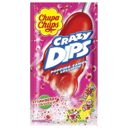 Chupa Chups Crazy Dıps 16 Gr Patlayan S. Çilek *. ürün görseli