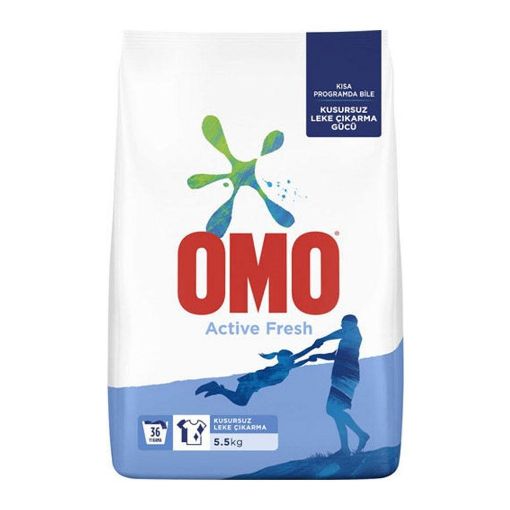 Omo Toz Çamaşır Deterjanı Active Fresh Beyazlar 5.5 kg. ürün görseli