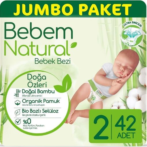 Bebem Natural Jumbo 2 Mini 42  Lı. ürün görseli