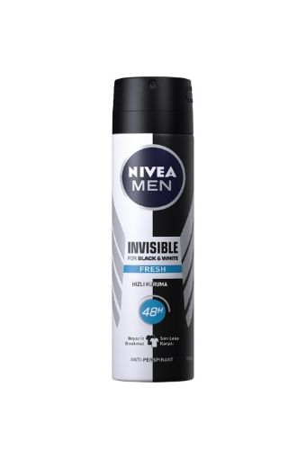 Nivea Invisible BW Fresh Erkek Sprey Deodorant 150 ml. ürün görseli