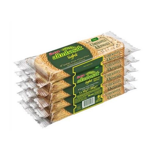 Ülker Altınbaşak Çörek Otlu Kinoalı Light Bisküvi 5x40 g. ürün görseli