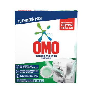 Resim Omo 2X200 Ml Çamaşır Makınesı Temizleyici