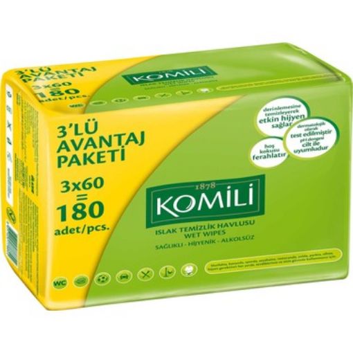 Komili Islak Havlu 3 x 60 adet. ürün görseli