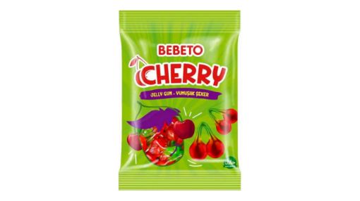 Bebeto Cherry Kiraz Aromalı Yumuşak Şeker 80 Gr. ürün görseli