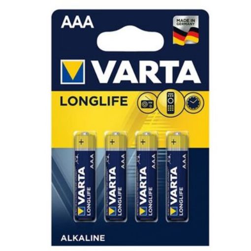 Varta Pil Longlıfe Extra İnce 4  Lu Aaa. ürün görseli