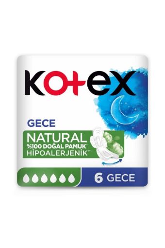 Kotex Ultra Sıngle Gece 6 Lı Natural. ürün görseli