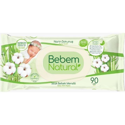 Bebem Islak Havlu  90 Lı Natural. ürün görseli