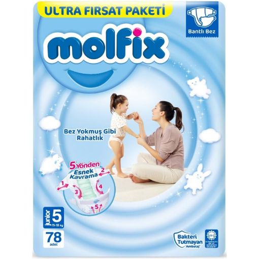 Molfix Ultra Fırsat Paket 5 Junıor 78 Lı. ürün görseli