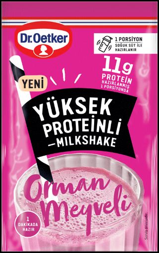 Dr. Oetker Yüksek Proteinli Orman Meyveli Milkshake 15 Gr. ürün görseli