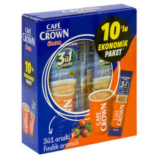 Ülker Tek 3 In 1 Cafe Crown 10*11 Gr Fındık. ürün görseli