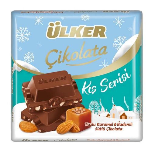 Ülker Tuzlu Karamel & Bademli Sütlü Çikolata 60 g. ürün görseli