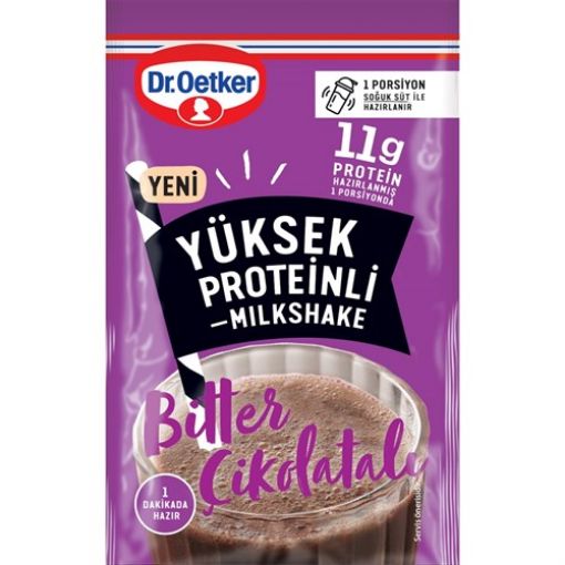 Dr. Oetker Yüksek Protein İçerikli Bitter Çikolatalı Milkshake 19 Gr. ürün görseli