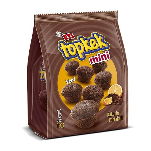 Eti Topkek Mini Kakaolu Portakallı Kek 150 Gr. ürün görseli