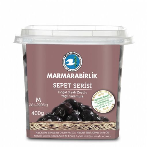 Marmarabirlik Sepet Serisi Siyah Zeytin 400 Gr. ürün görseli