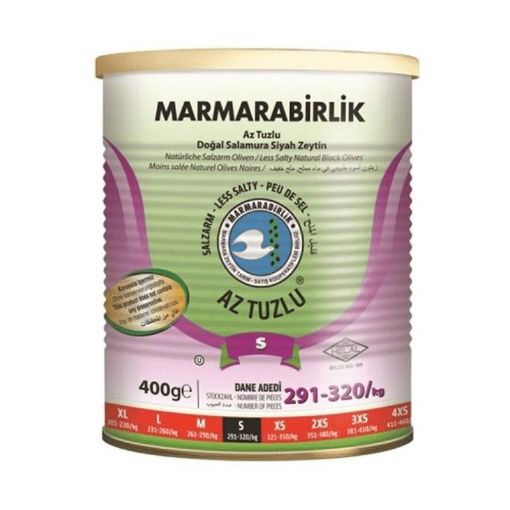 Marmarabirlik Hususi Az Tuzlu Siyah Zeytin 400 Gr. ürün görseli