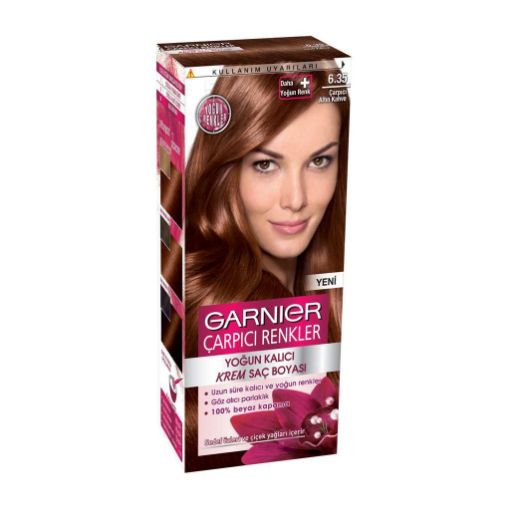 Garnier Çarpıcı Renkler Saç Boyası 6.35 Altın Kahve. ürün görseli