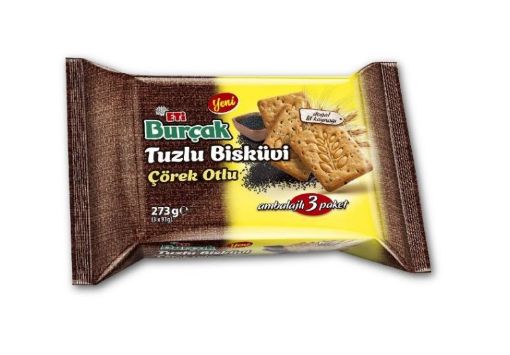 Eti Burçak Tuzlu Bisküvi Çörek Otlu 273 Gr. ürün görseli