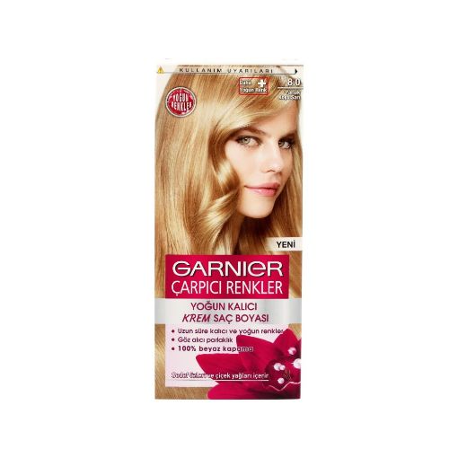 Garnier Çarpıcı Renkler 8.0 Parlak Koyu Sarı Kutu Saç Boyası. ürün görseli