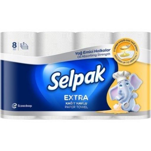 Selpak Extra Yağ Emici Havlu - 8 Adet. ürün görseli