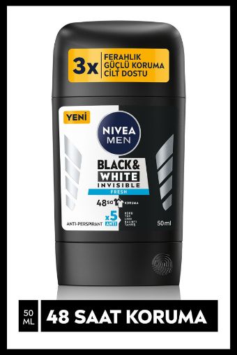 Nivea Men Stick Black & White 50 ml. ürün görseli