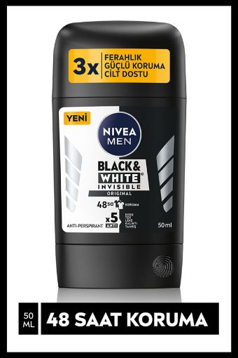 Nivea Black & White İnvisible Original Stick Deodorant 50 ml. ürün görseli