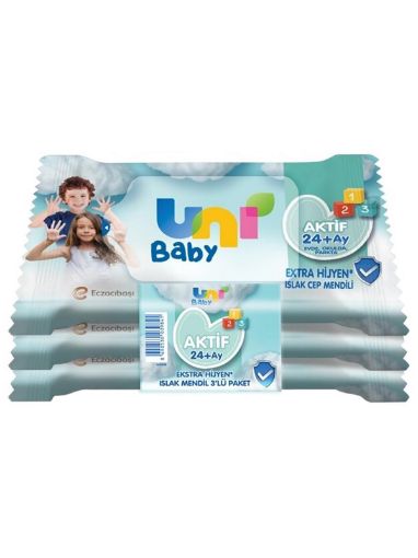 Uni Baby Islak Havlu 3X15  Lı Aktıf Extra Hijyen. ürün görseli