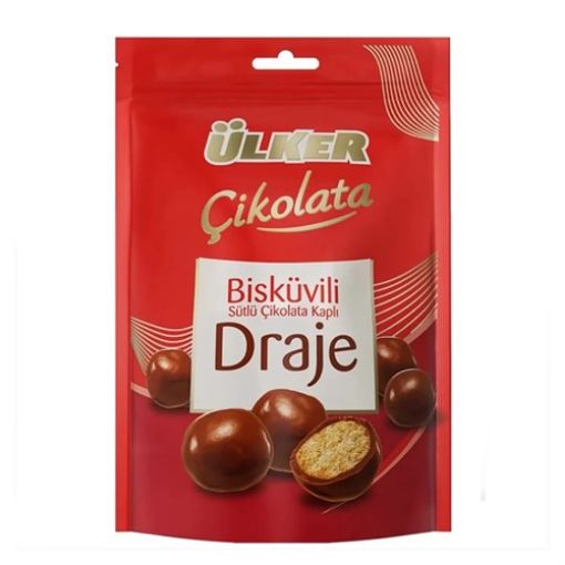 Ülker Bisküvili Sütlü Çikolata Kaplı Draje 150 Gr. ürün görseli