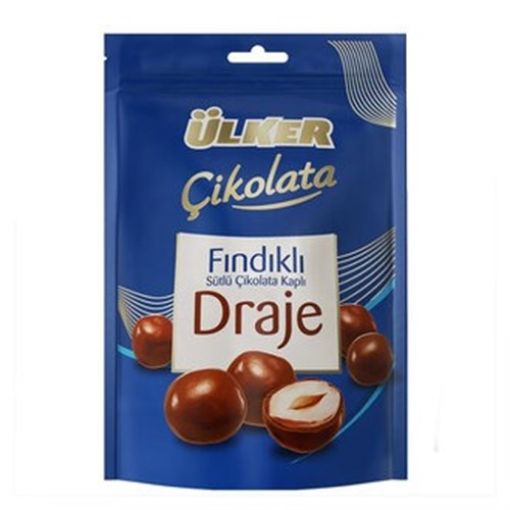 Ülker Fındıklı Sütlü Çikolata Kaplı Draje 145 Gr. ürün görseli