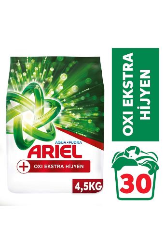 Ariel Oxi Aqua Pudra Ekstra Hijyen Toz Çamaşır Deterjanı 30 Yıkama 4.5 kg. ürün görseli