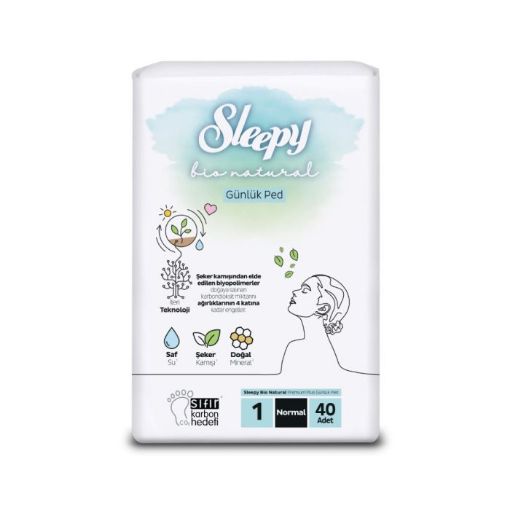 Sleepy Ped Bıo Natural Günlük 1 Normal 40 Adet. ürün görseli