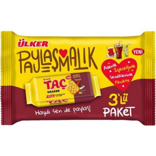 Ülker Taç Susamlı & Çörek Otlu Kraker 3x76 g. ürün görseli