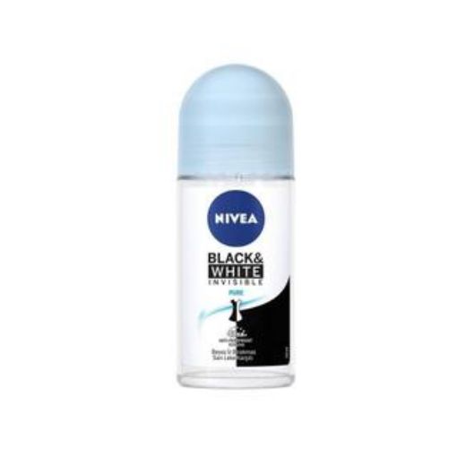 Nivea Black & White Invisible Pure Kadın Roll-On 50 ml. ürün görseli