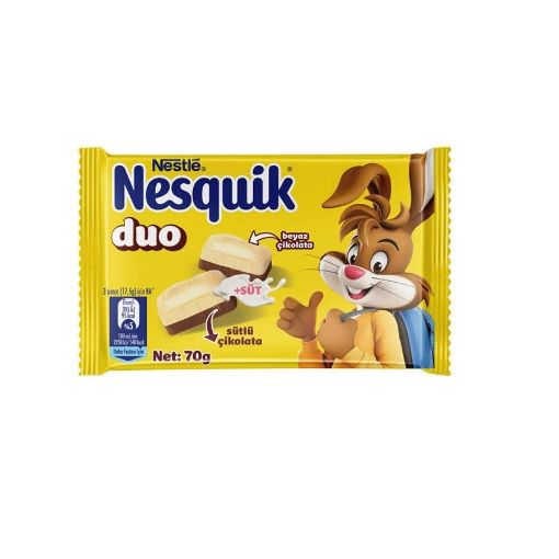 Nestle Nesquik Duo Tablet Çikolata 70 Gr. ürün görseli