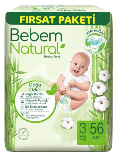 Bebem Natural Fırsat Paket 3 Mıdı 56  Lı. ürün görseli