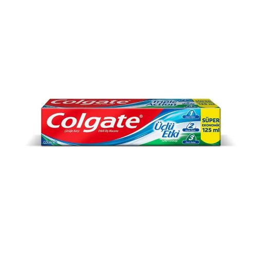 Colgate Üçlü Etki Çürüklere Karşı Koruma Nane Ferahlığı Diş Macunu 125 ml. ürün görseli