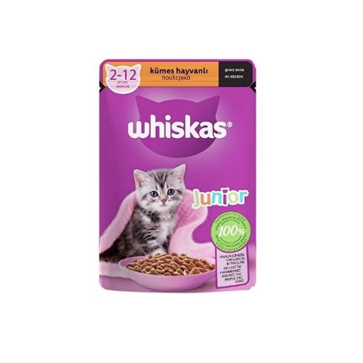 Whiskas Pouch Yavru Tavuklu Maması 85 Gr. ürün görseli