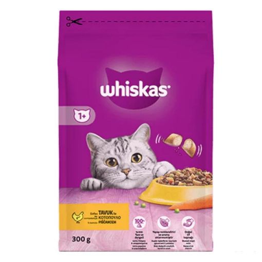 Whiskas Tavuklu Yetişkin Kuru Kedi Maması 300 Gr. ürün görseli